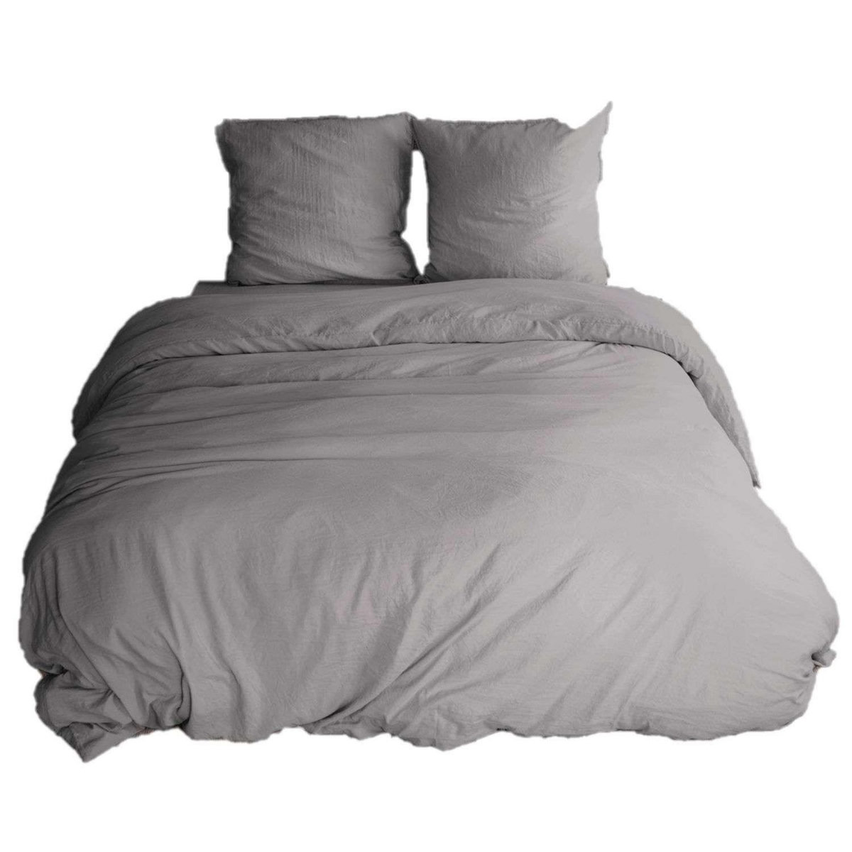 COTE DECO Parure de lit - 100% microfibre lavée