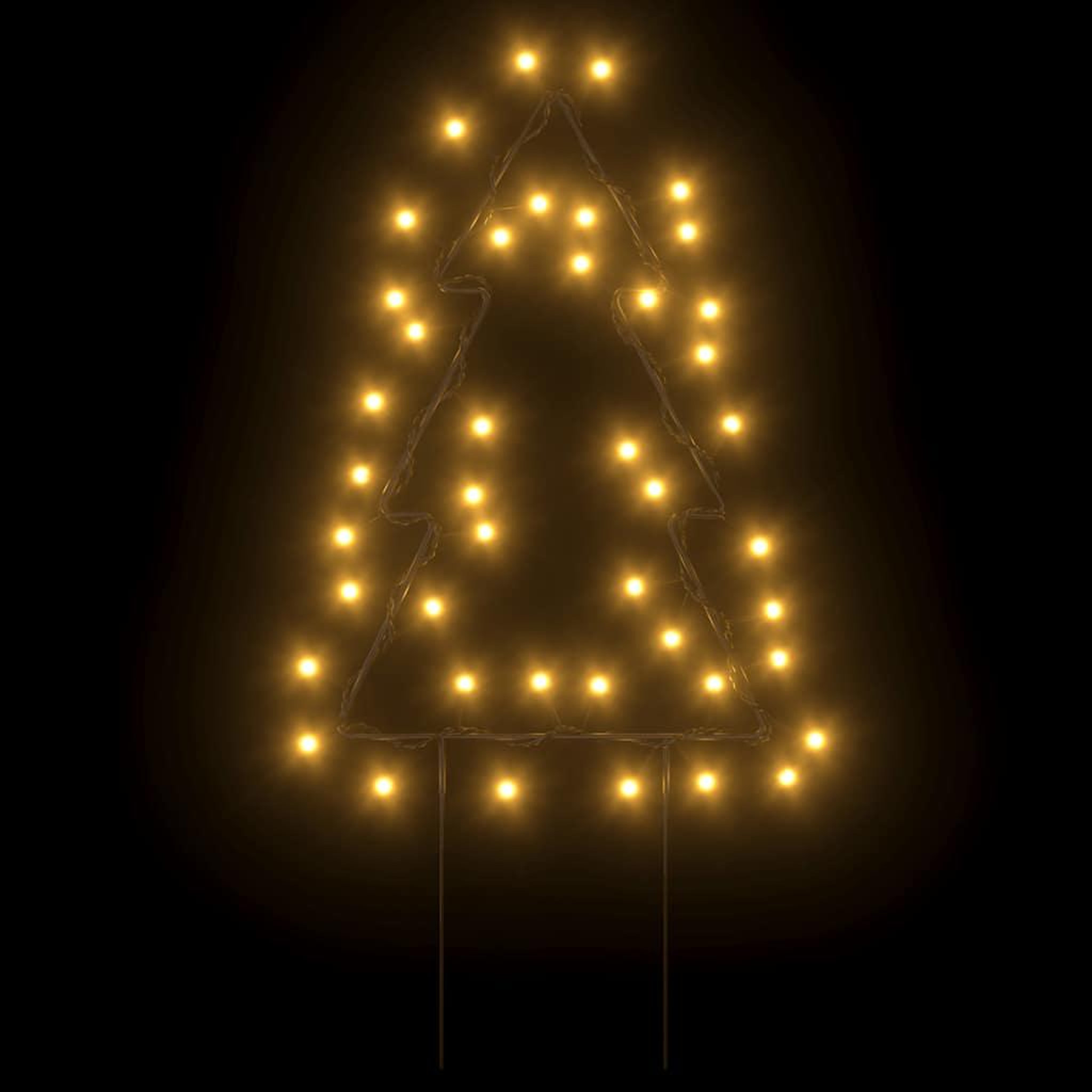 Voir la diapositive 5 : VIDAXL Decoration lumineuse arbre de Noël piquets 3 pcs 50 LED 30 cm