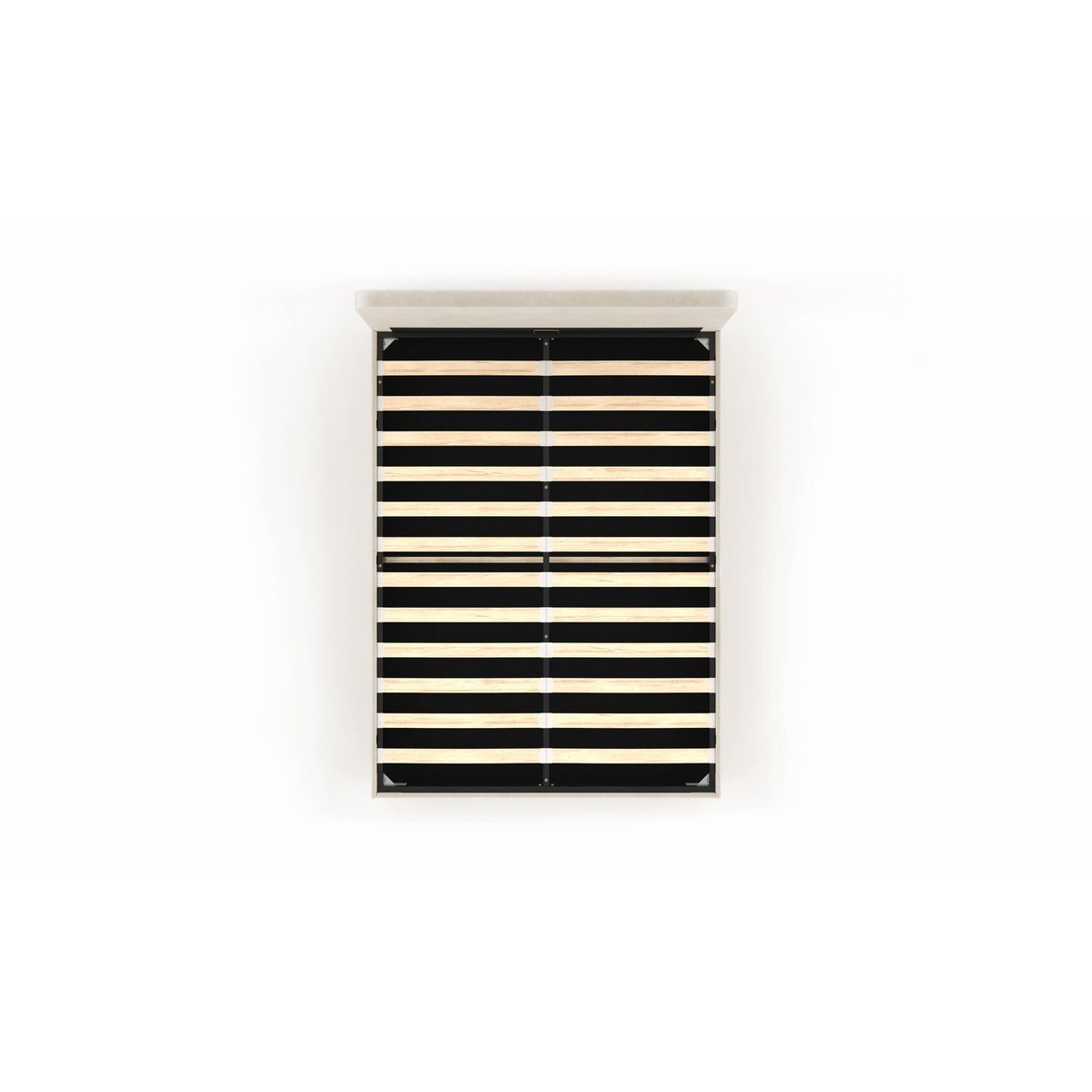 Lit coffre velours avec sommier relevable 140x190 cm AMBRE