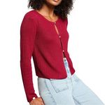 MORGAN Gilet  Femme Morgan MIZOR. Coloris disponibles : Rouge