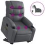 Voir la diapositive 2 : VIDAXL Fauteuil inclinable de massage electrique gris similicuir
