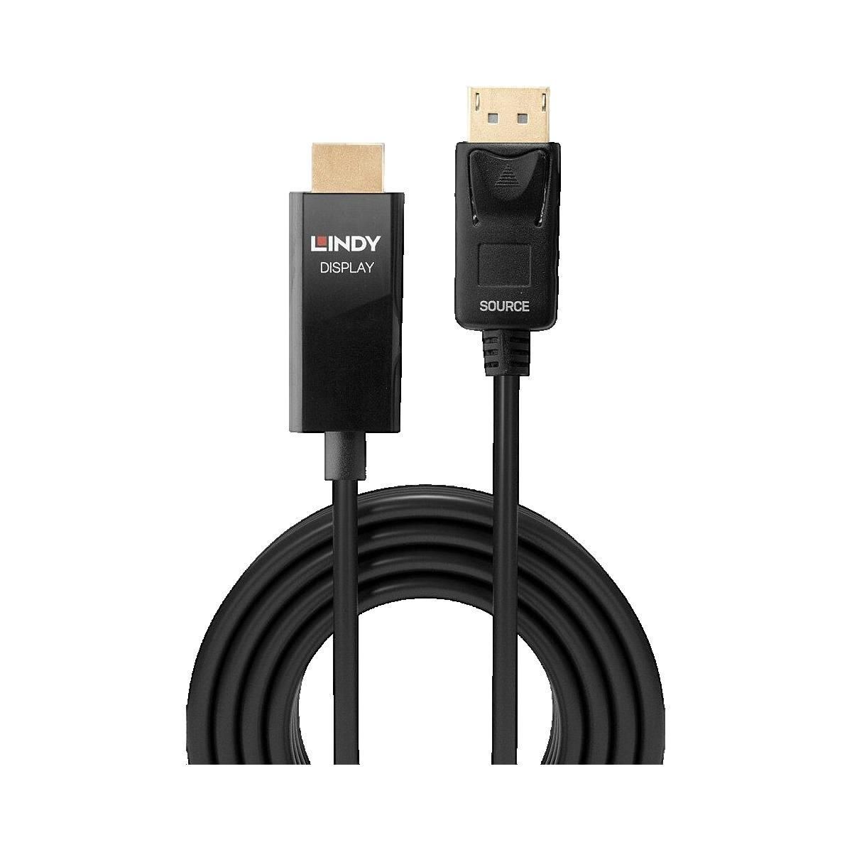 LINDY Câble Actif DisplayPort vers HDMI Lindy 5 mètres