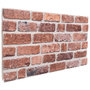Voir la diapositive 3 : VIDAXL Panneaux muraux 3D 10 pcs rouge 100x50 cm EPS