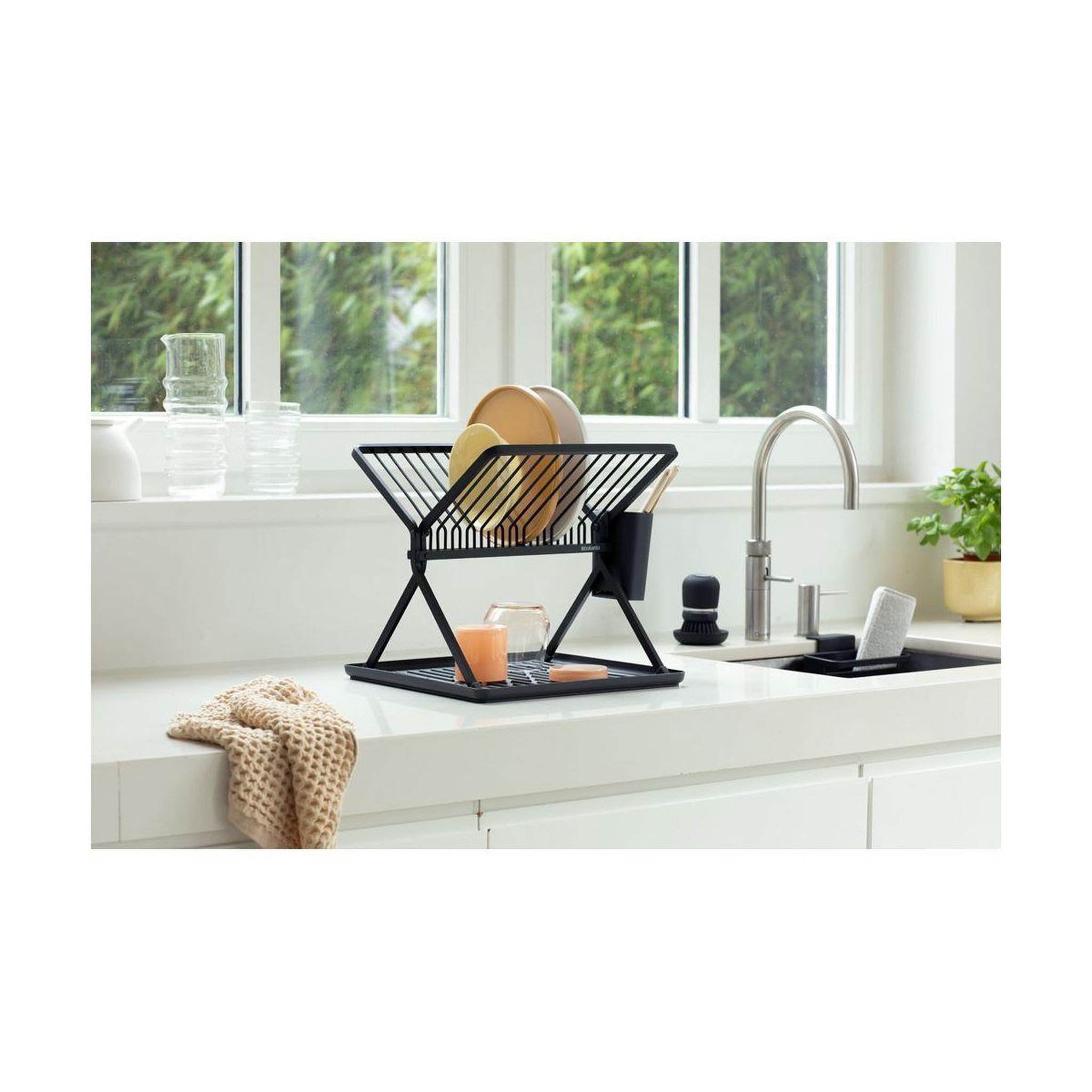 Voir la diapositive 4 : BRABANTIA Egouttoir Pliable Sinkside Dark grey