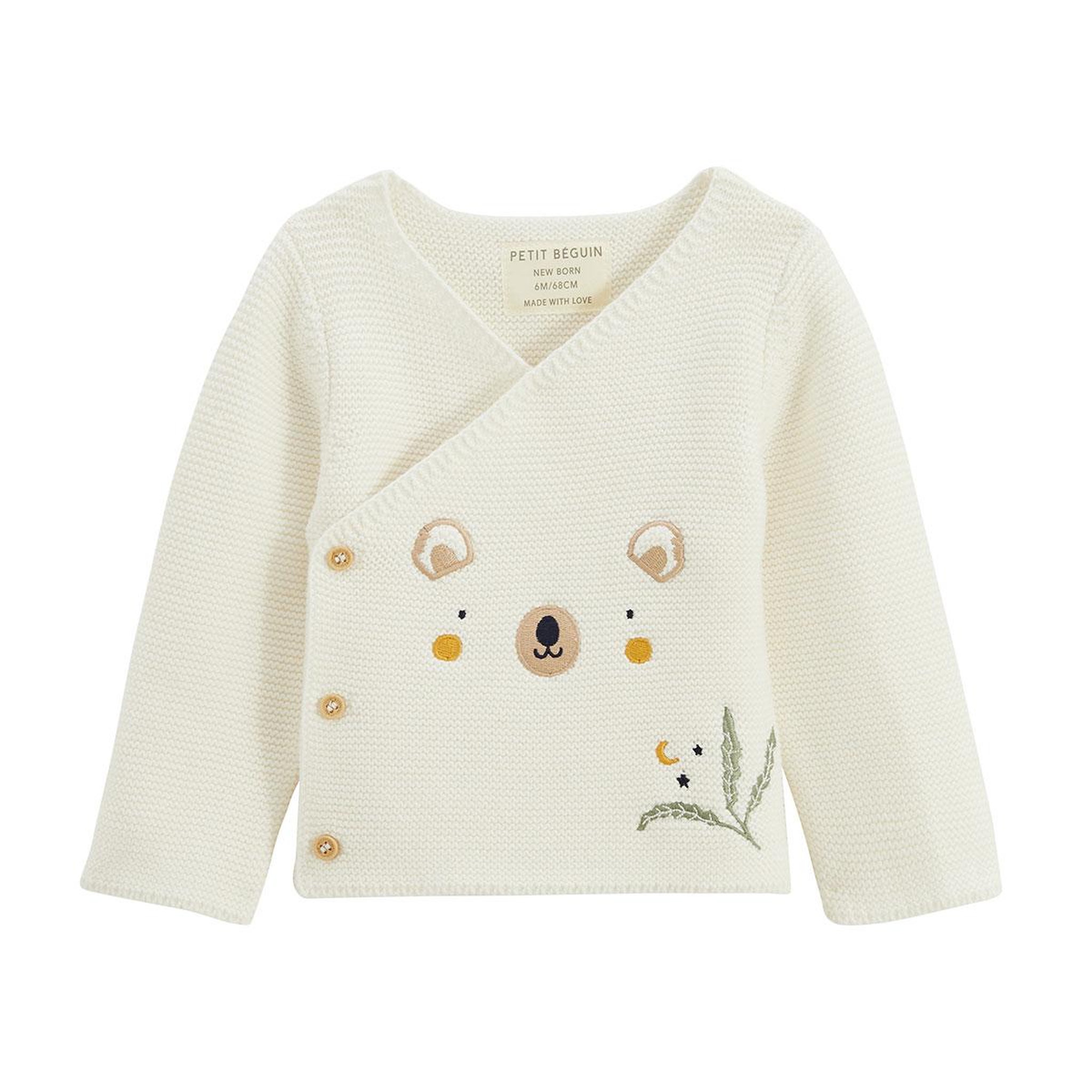 Voir la diapositive 4 : Petit BÃ©guin Ensemble bébé gilet et pantalon avec pieds en tricot mini rêve
