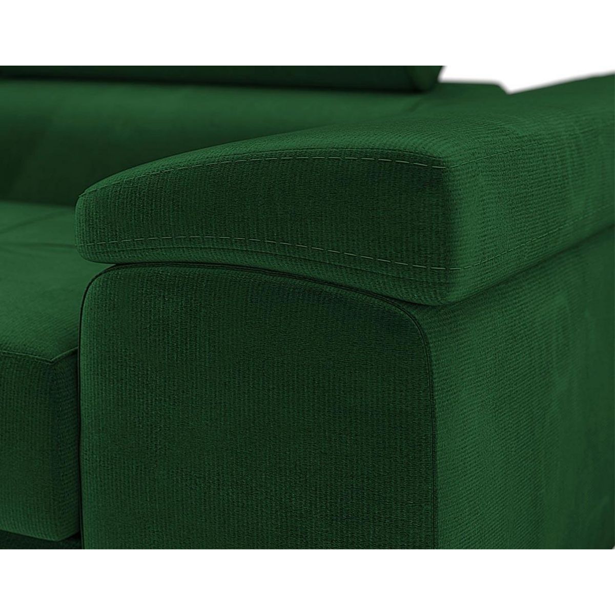 BEST MOBILIER Pablo - fauteuil avec têtière ajustable - en velours