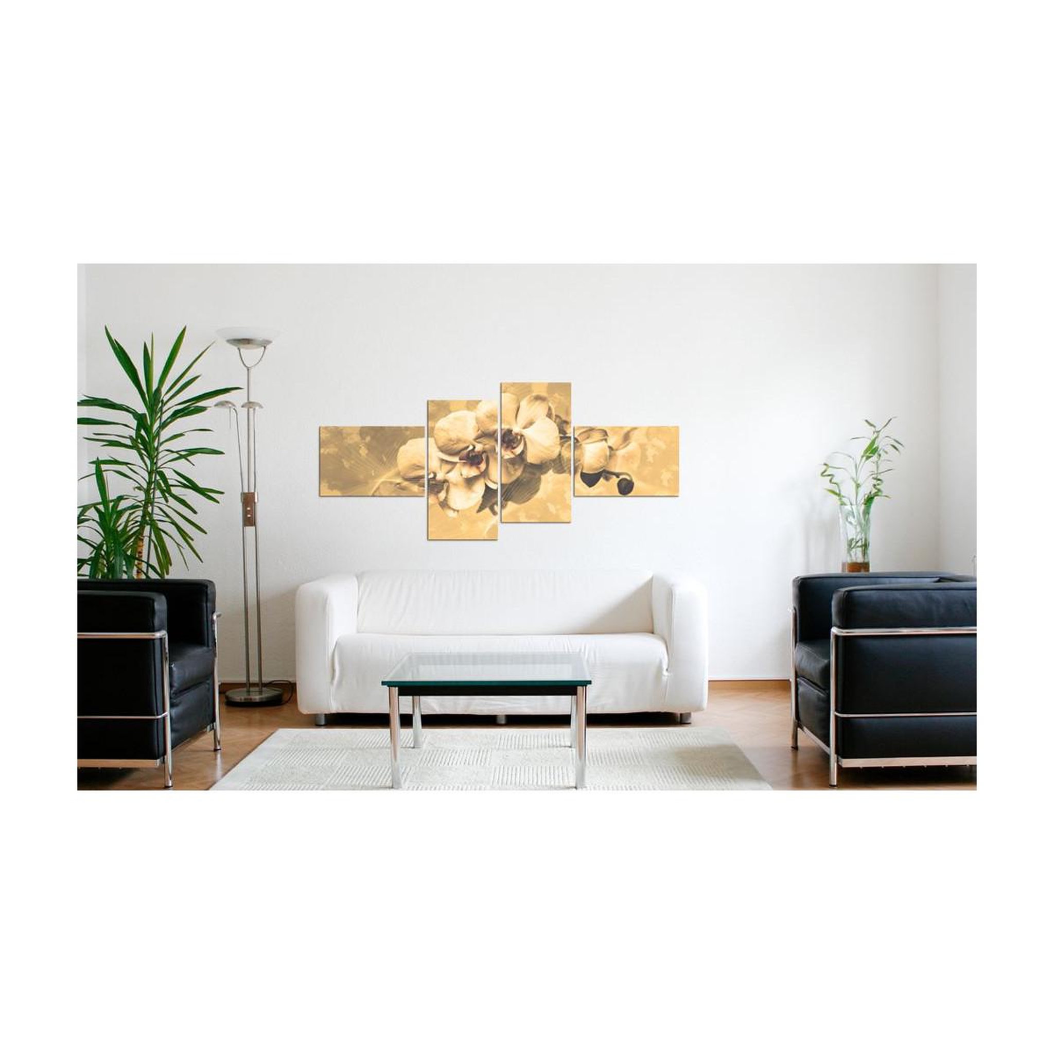 Voir la diapositive 2 : Paris Prix Tableau imprimé  orchidées en sépia