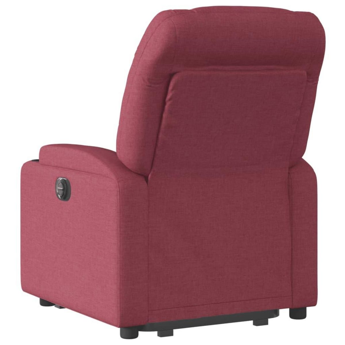 VIDAXL Fauteuil inclinable electrique rouge bordeaux tissu