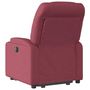 Voir la diapositive 5 : VIDAXL Fauteuil inclinable electrique rouge bordeaux tissu