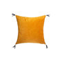 Voir la diapositive 1 : ATMOSPHERA Coussin Déco en Velours  Sti  40x40cm Ocre