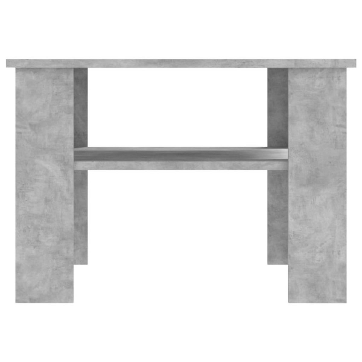 VIDAXL Table basse Gris beton 60x60x42 cm Bois d'ingenierie