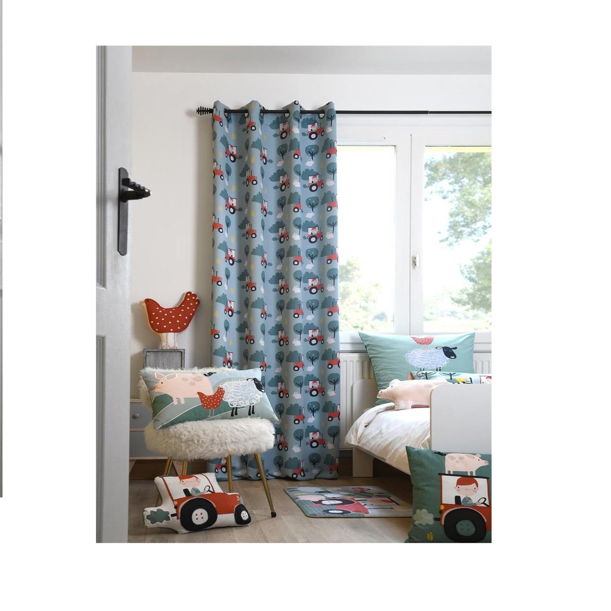 Voir la diapositive 3 : Eden Tapis velours tom a la ferme design et moderne