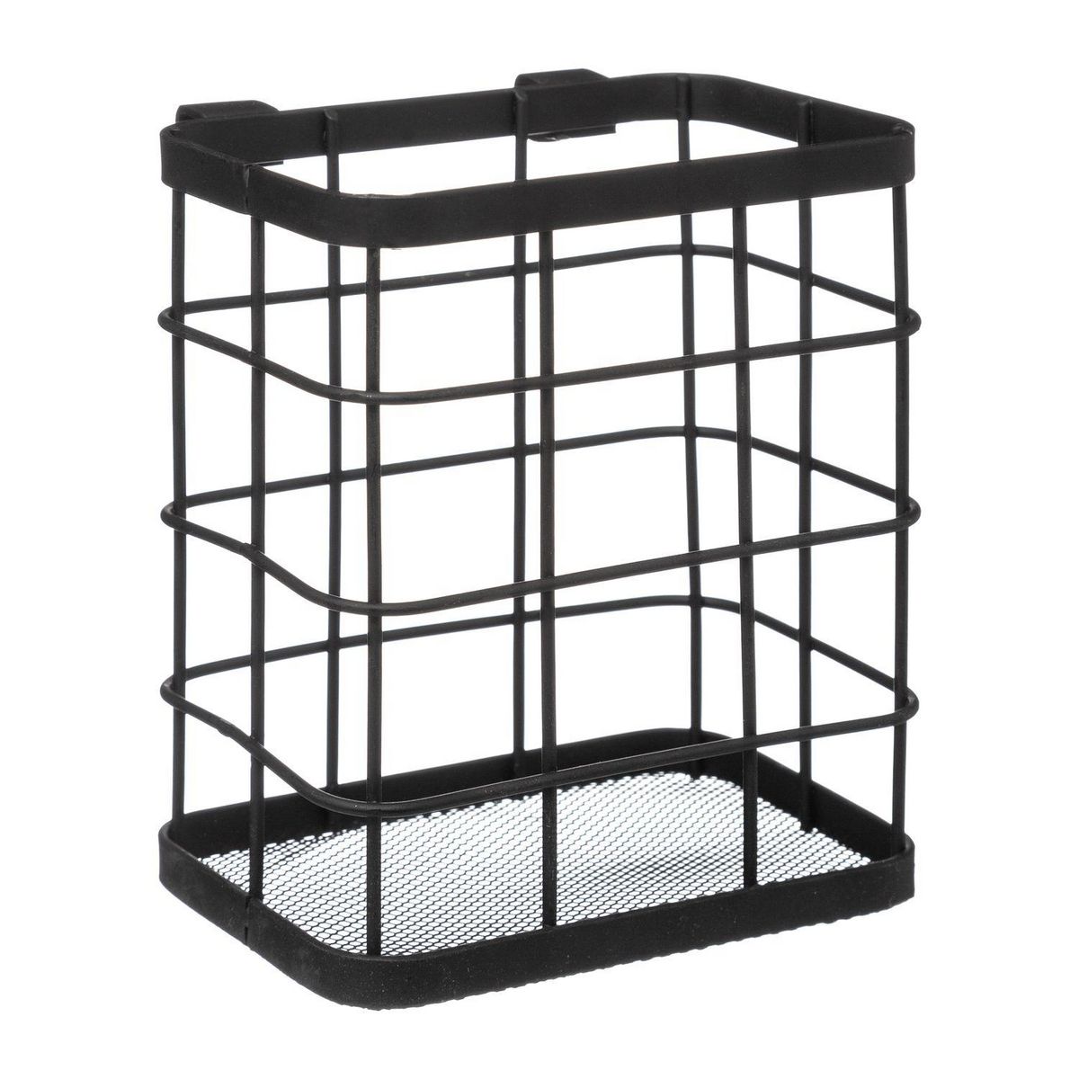 FIVE Organisateur d'évier avec égouttoir sur 2 niveaux en Fer - Noir