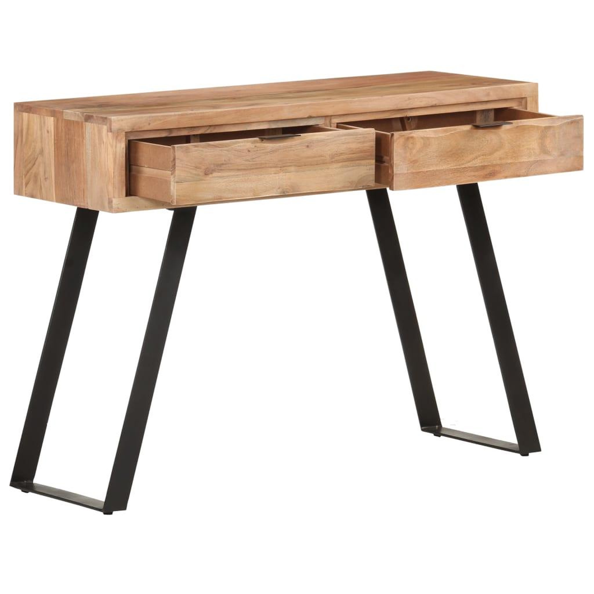 Voir la diapositive 2 : VIDAXL Table console 100x35x76 cm bois d'acacia avec bord naturel