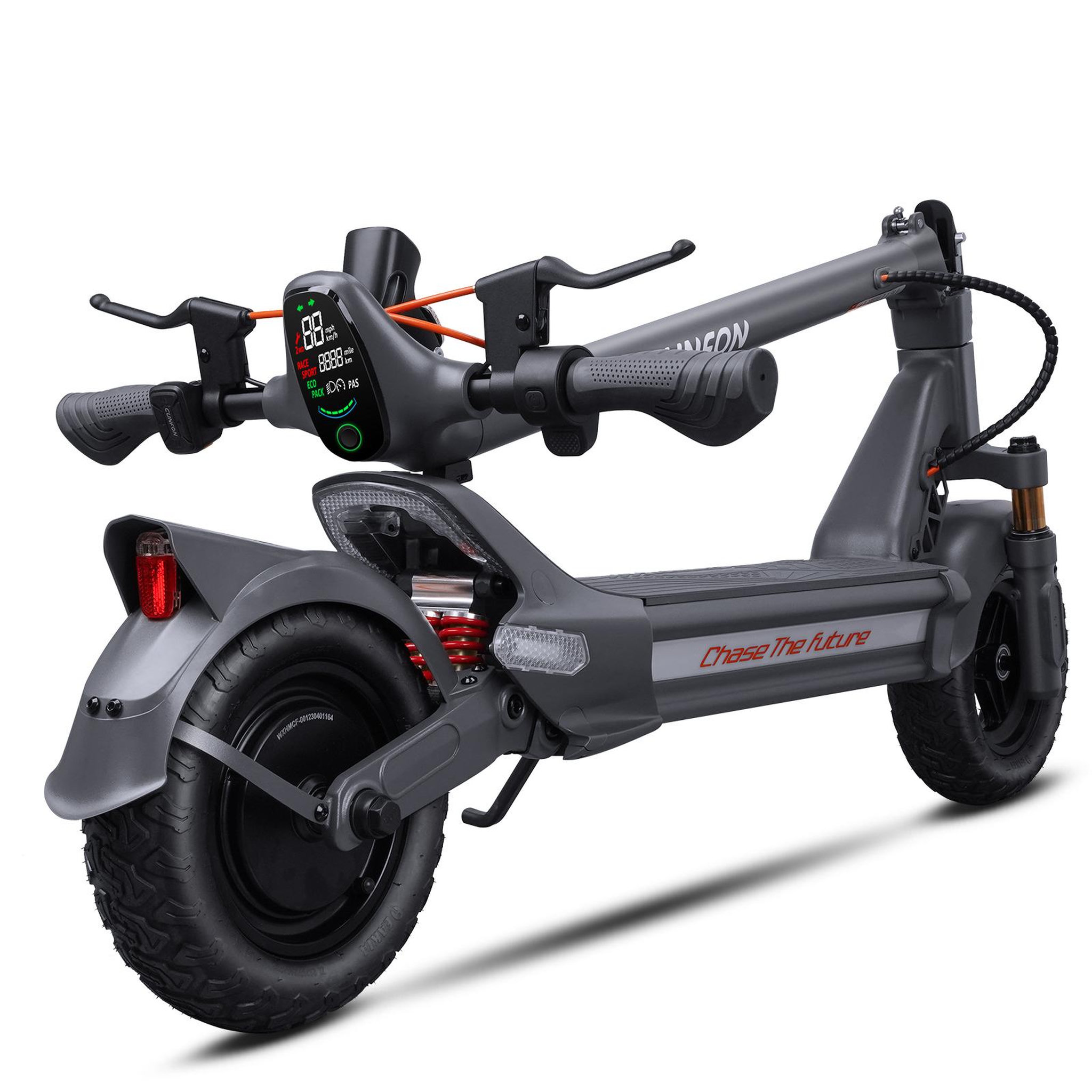 Voir la diapositive 5 : CUNFON Trottinette électrique pliable cunfon rz800, double suspension, grande autonomie