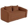 Voir la diapositive 2 : BEST MOBILIER Nuvia - canapé convertible déplimousse 2 places en velours texturé
