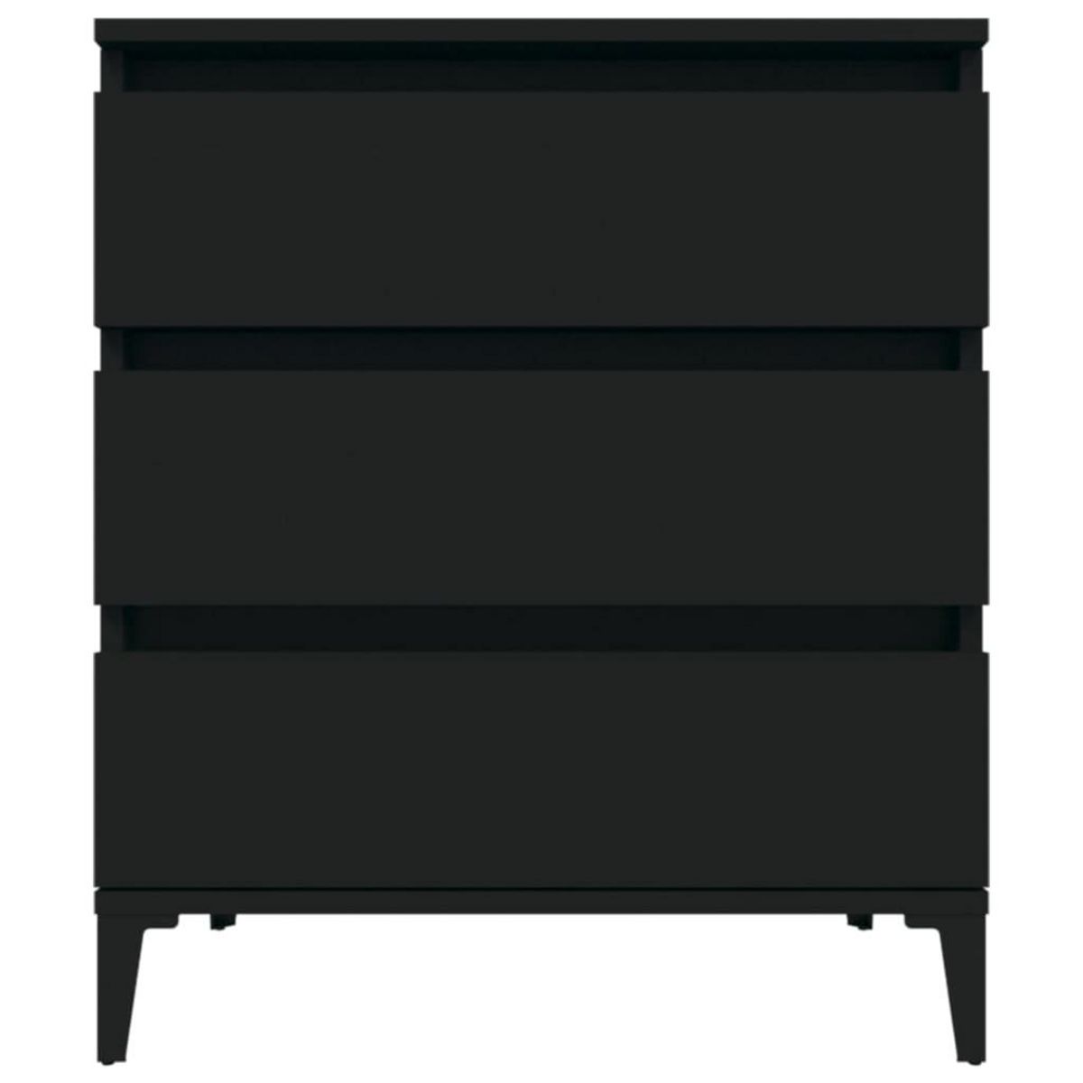 VIDAXL Buffet Noir 60x35x70 cm Bois d'ingenierie