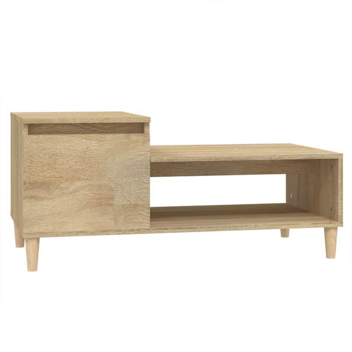 VIDAXL Table basse Chene sonoma 100x50x45 cm Bois d'ingenierie