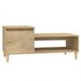 Voir la diapositive 2 : VIDAXL Table basse Chene sonoma 100x50x45 cm Bois d'ingenierie