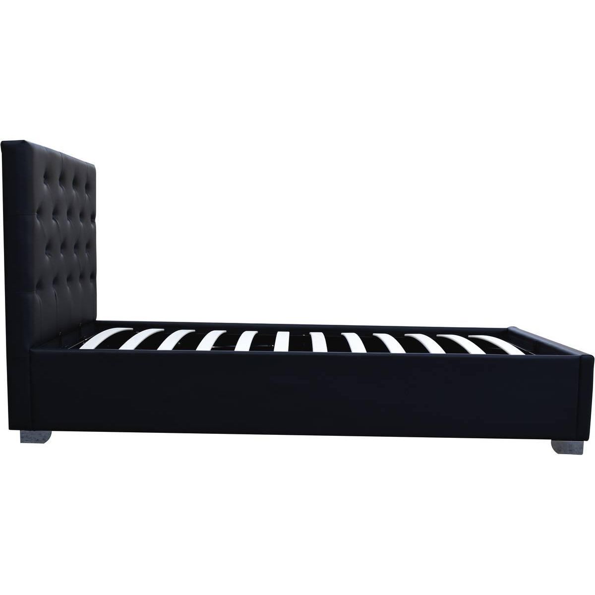 Habitat et Jardin Lit simple avec coffre  Tino  - 90 × 190 cm - Noir