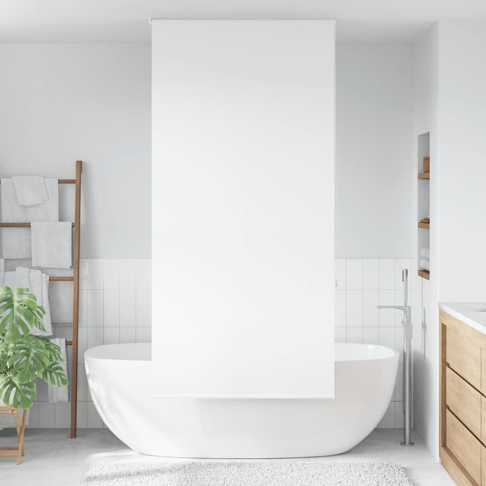 VIDAXL Store enrouleur de douche 100x240 cm largeur du tissu 96 cm