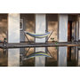 Voir la diapositive 2 : CONCEPT USINE Hamac sur pied 2,6 m avec toile en polyester bleu et vert COPACABANA