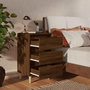 Voir la diapositive 3 : VIDAXL Tables de chevet pieds en bois 2 pcs Chene marron 40x35x69 cm