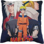 Voir la diapositive 1 : NARUTO Coussin double face - Carré - NARUTO - Naruto et ses amis - Microfibre - 40 x 40 cm