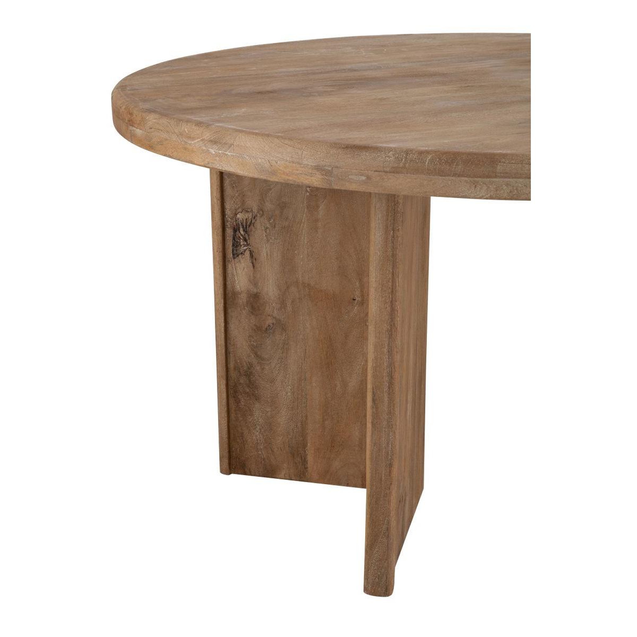 Voir la diapositive 4 : J-LINE Table à manger en bois  latasha  150cm naturel