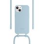 Voir la diapositive 2 : WOODCESSORIES Etui avec cordon iPhone 13 Tour de cou bleu
