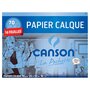 CANSON Pochette papier calque 16 feuilles 24x32cm + pastilles adhésives