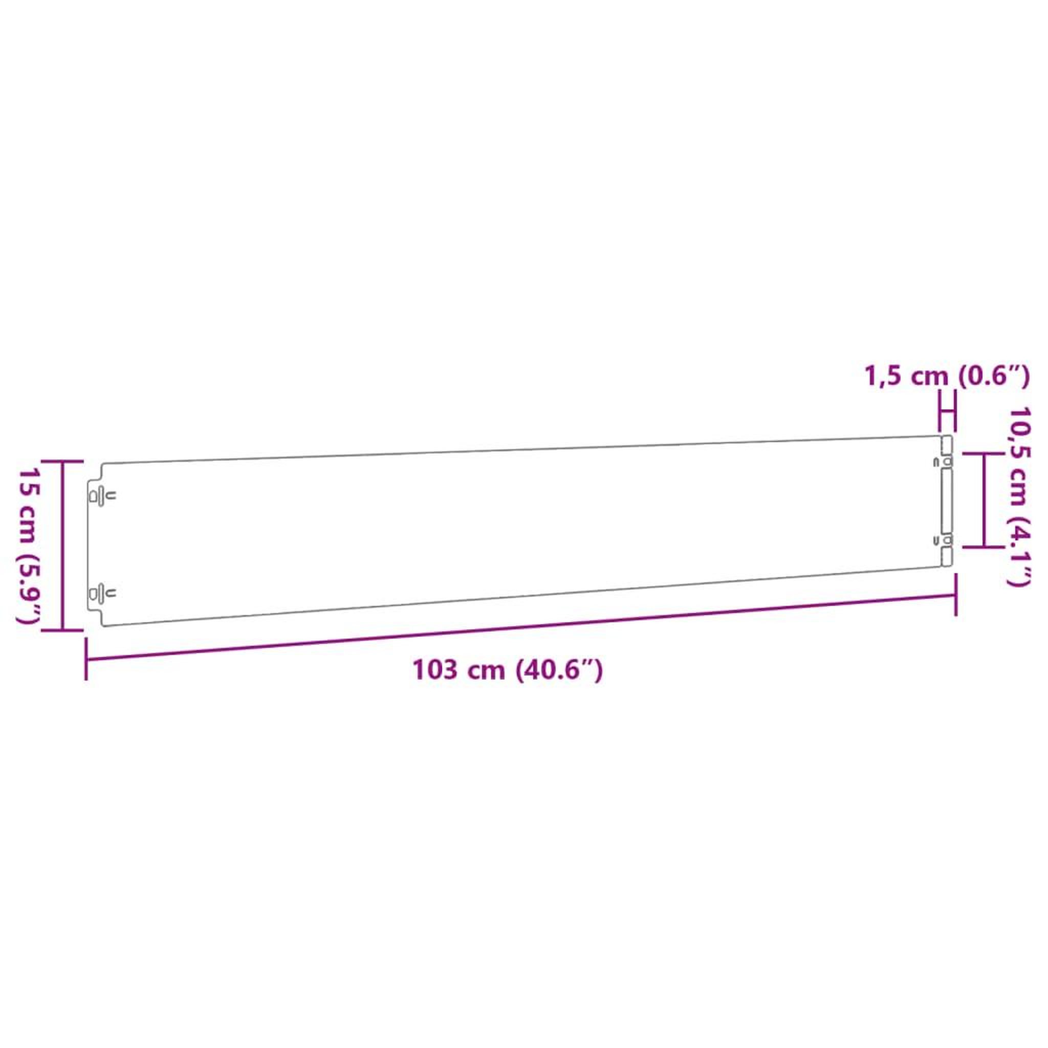 Voir la diapositive 6 : VIDAXL Bordures de pelouse 10 pcs 15x103 cm acier corten flexible