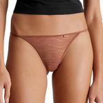 CALVIN KLEIN JEANS String  Femme Calvin Klein Jeans Thong. Coloris disponibles : Marron
