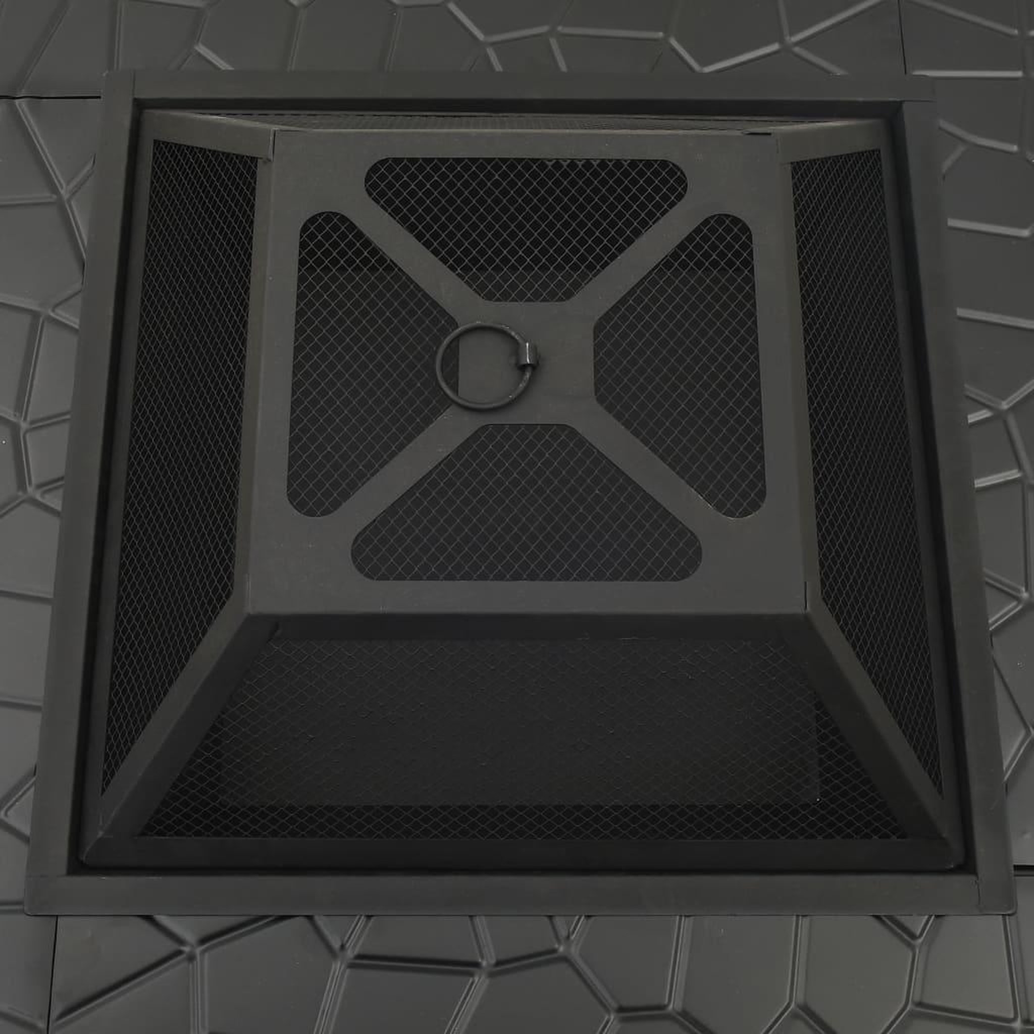 Voir la diapositive 5 : VIDAXL Foyer avec tisonnier 79x79x46,5 cm xxl acier