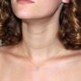 Voir la diapositive 3 : L'ATELIER D'AZUR Collier - Pendentif Or Jaune Topaze Bleue Coeur - Femme