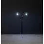 Faller Modélisme HO :  Éclairage public LED, lampadaire, deux bras