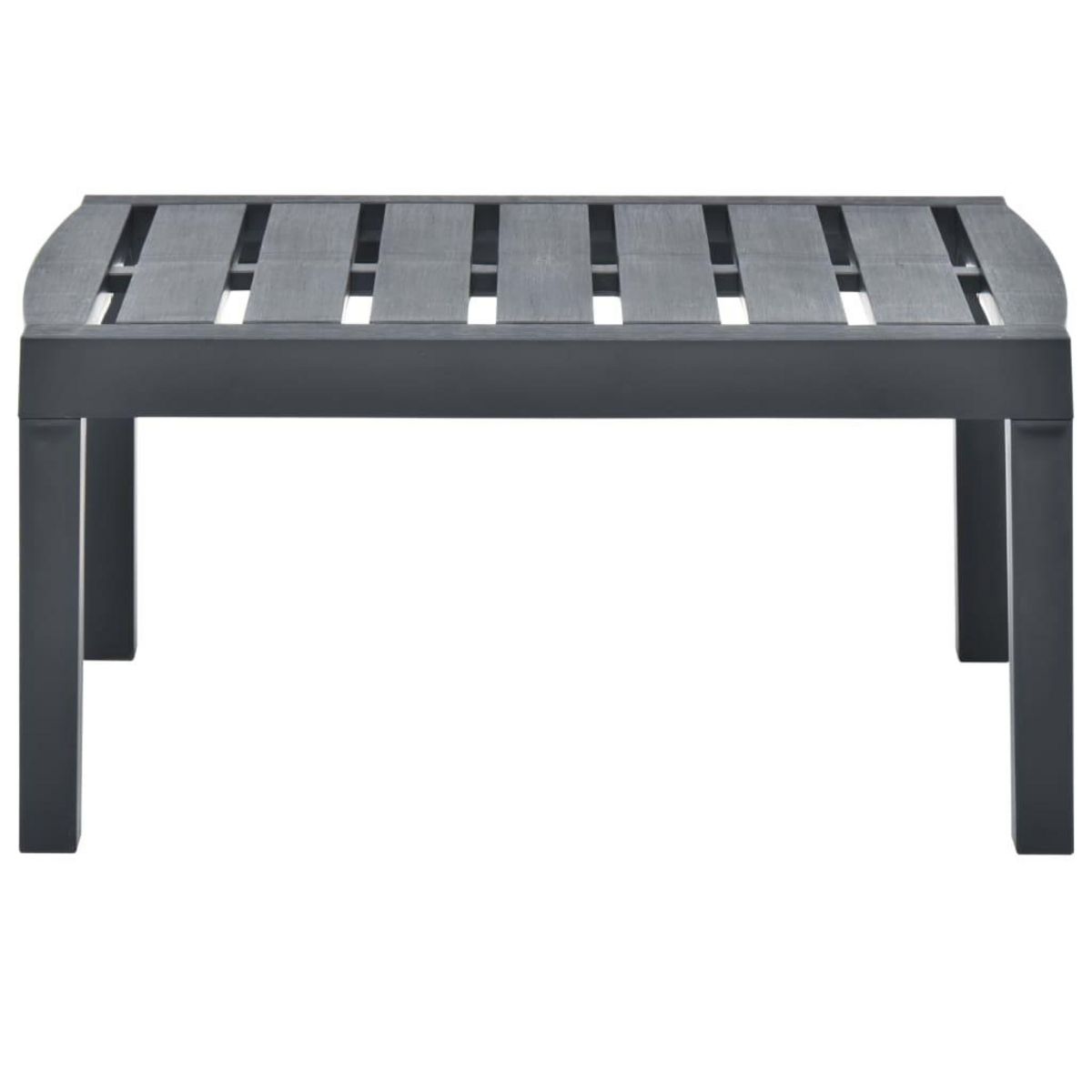 VIDAXL Table de jardin Anthracite 78x55x38 cm Plastique