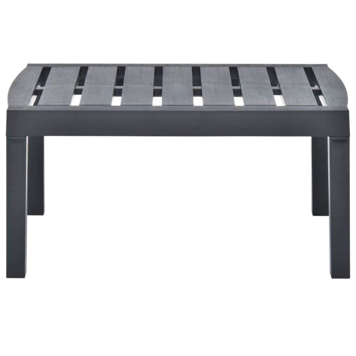 VIDAXL Table de jardin Anthracite 78x55x38 cm Plastique