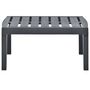 Voir la diapositive 2 : VIDAXL Table de jardin Anthracite 78x55x38 cm Plastique