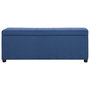 Voir la diapositive 2 : VIDAXL Banc avec compartiment de rangement 116 cm Bleu Polyester