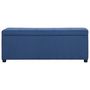 Voir la diapositive 2 : VIDAXL Banc avec compartiment de rangement 116 cm Bleu Polyester
