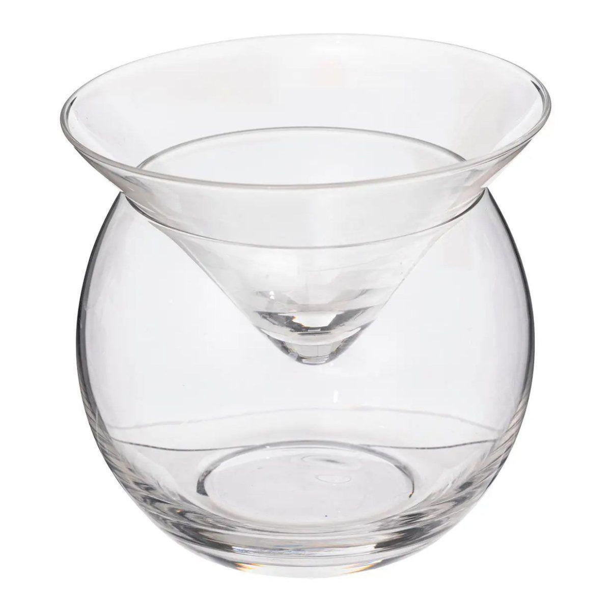 SECRET DE GOURMET Lot de 2 Verres à Cocktail  Cônes  12cm Transparent