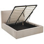 Voir la diapositive 2 : BEST MOBILIER Topaze - lit coffre - 160x200 cm - sommier inclus - velours côtelé