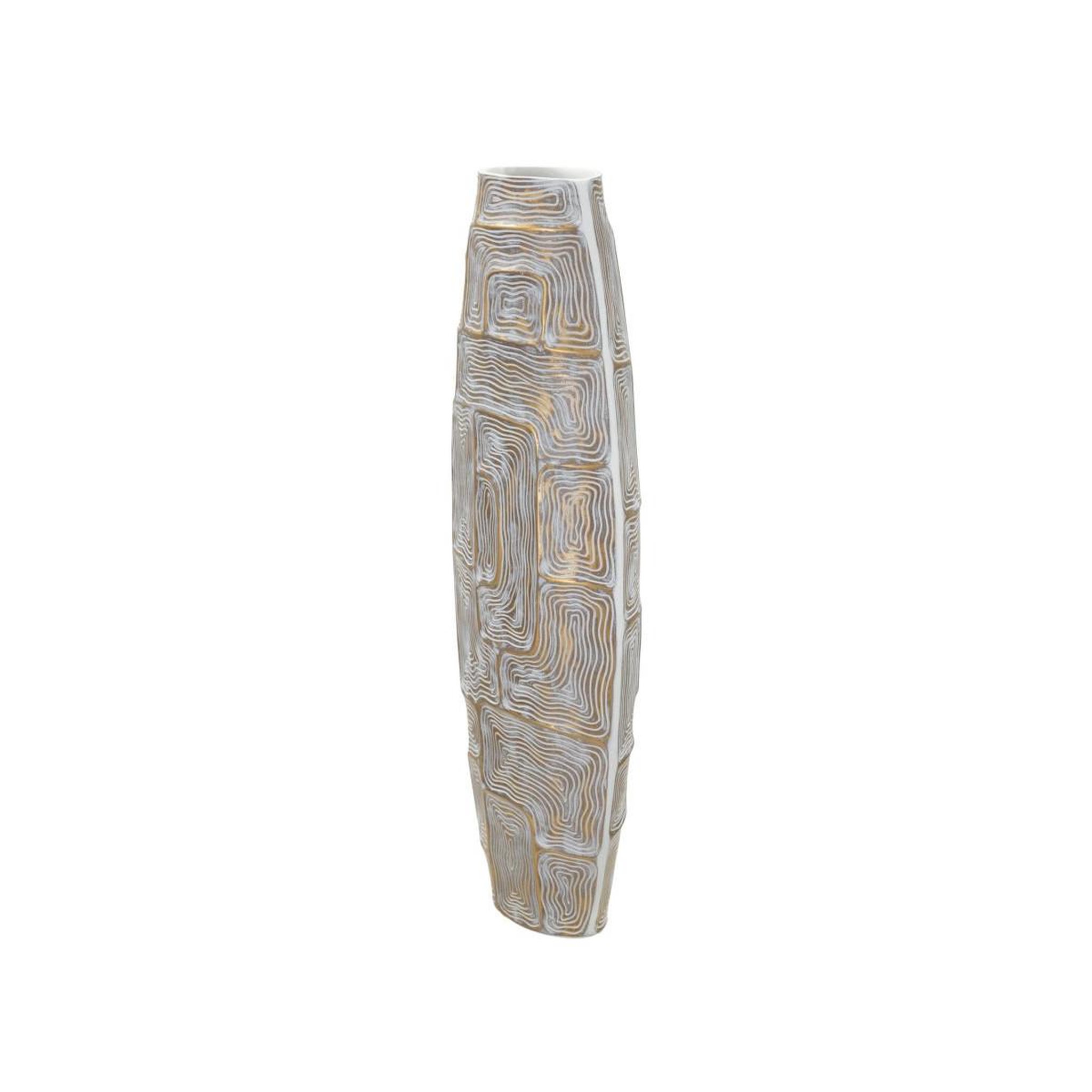 Voir la diapositive 5 : Paris Prix Vase design haut en résine  elips  59cm or