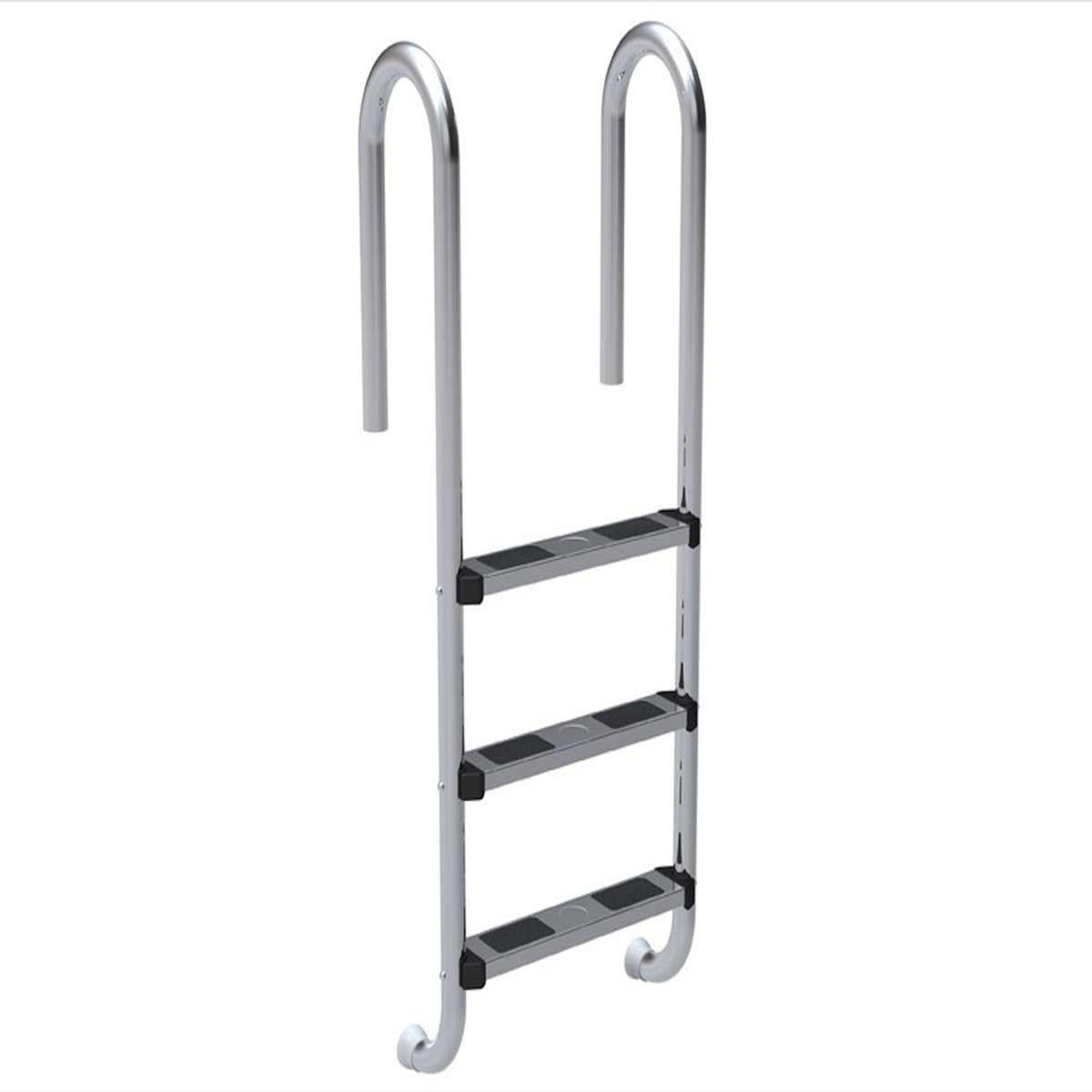 Habitat et Jardin Echelle de piscine en acier inoxydable - 3 marches