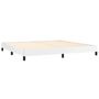 Voir la diapositive 4 : VIDAXL Sommier a lattes de lit avec matelas Blanc 200x200cm Similicuir