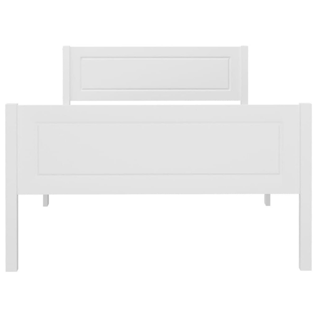 VIDAXL Cadre de lit Bois de pin massif Blanc 90x200 cm