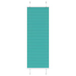 VIDAXL Store plisse vert petrole 50x100 cm largeur du tissu 49,4 cm