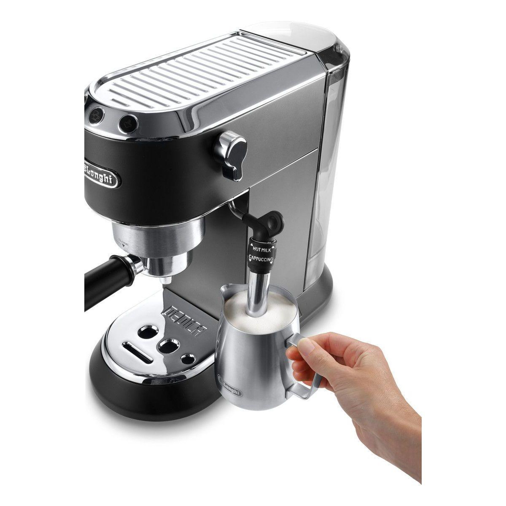 Voir la diapositive 4 : DELONGHI Machine à expresso ec695.bk dedica noire