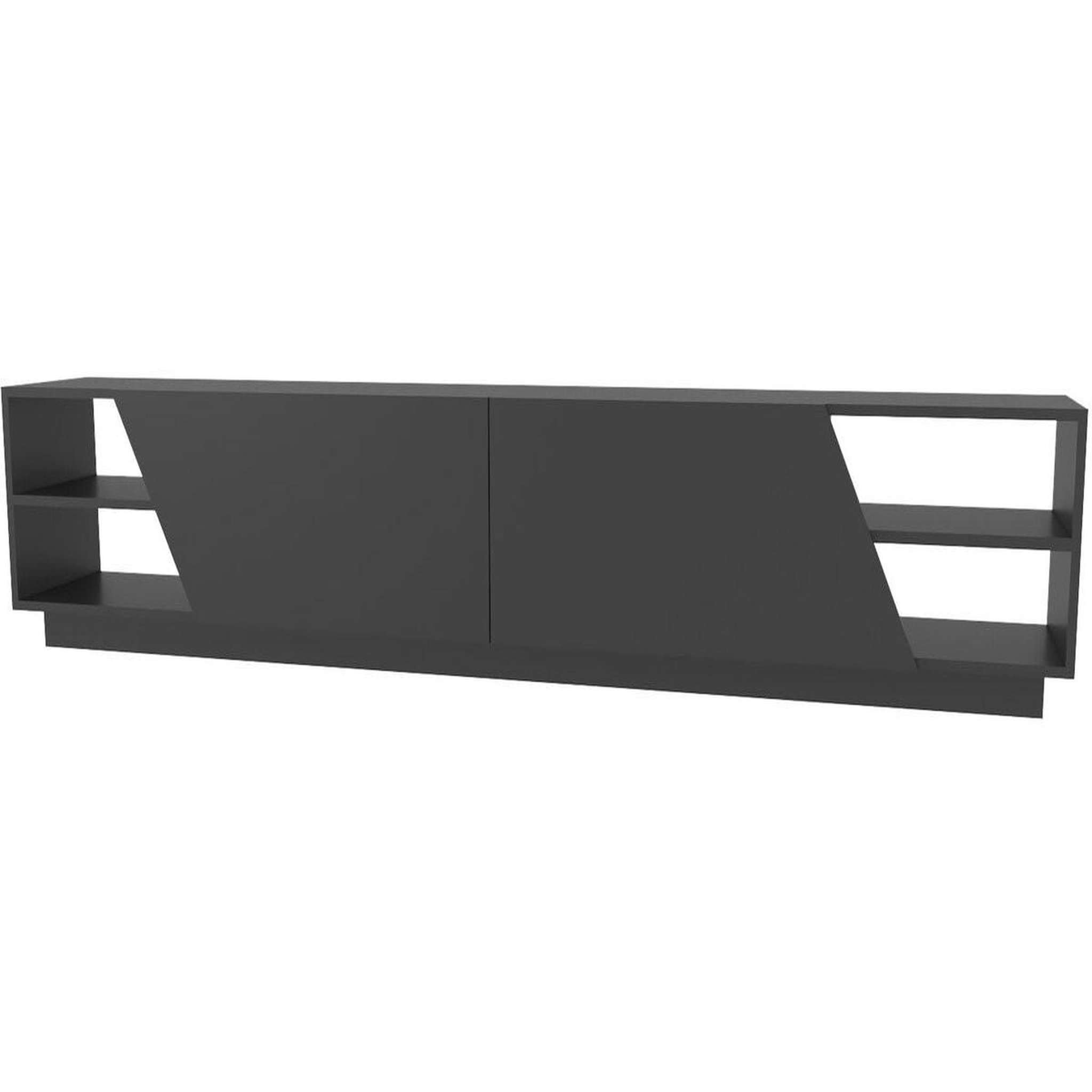 Habitat et Jardin Meuble TV en bois  Rhodes  - 240 x 37 x 47 cm - Gris anthracite